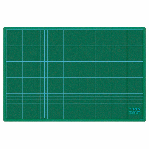 ｶｯﾃｨﾝｸﾞﾏｯﾄ 再生PVC製 両面使用 450×300×3mm ｸﾞﾘｰﾝ 1枚