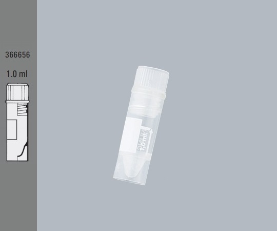 1mL　クライオチューブ（自立型インナーキャップ）　42×φ12.5　500本