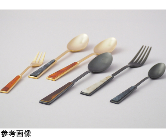 アクリルカトラリープレート ゴールド 黒 デザートフォーク 1箱(12本入)