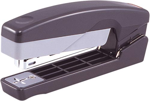 タテヨコ両用ホッチキス　１０号針用　グレー　５０個画像