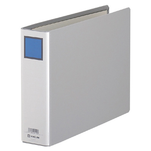 ｷﾝｸﾞﾌｧｲﾙG A4ﾖｺ 500枚収容 50mmとじ 背幅66mm ｸﾞﾚｰ 1冊画像