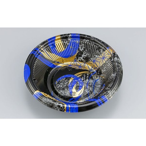 シーピー化成 どんぶり容器 BF丸丼18L 陶輪青 本体画像