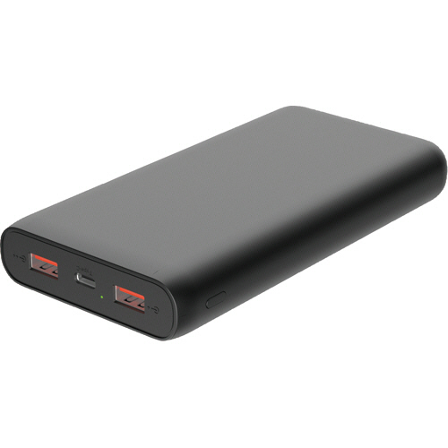 45W PD対応 20000mAhﾓﾊﾞｲﾙﾊﾞｯﾃﾘｰ ﾌﾞﾗｯｸ 1個