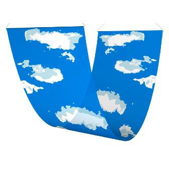 ペナント 空と雲画像