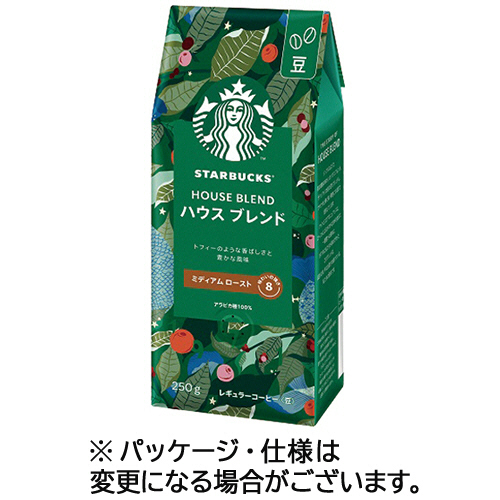 ｽﾀｰﾊﾞｯｸｽ ｺｰﾋｰ ﾊｳｽ ﾌﾞﾚﾝﾄﾞ 250g(豆) 1ﾊﾟｯｸ画像