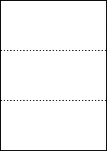 マルチ帳票エコノミー　Ａ４白紙３面　２５００枚画像