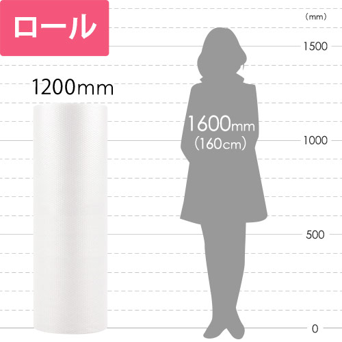 大きなサイズの商品の保護や傷防止用に！小粒タイプのプチプチロール