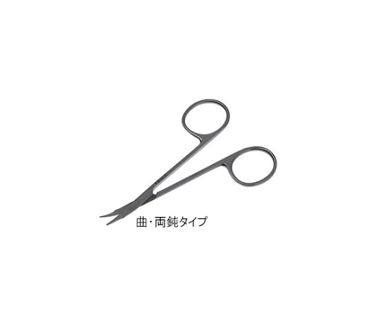 デリケート剪刀　11cm　曲　両鈍画像