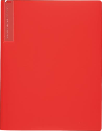 抗菌スリムクリヤーブック　Ａ４　１０Ｐ　レッド画像