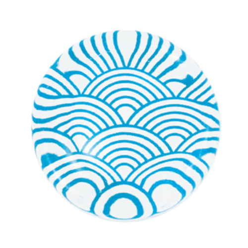アクリル箸置き 青海波画像