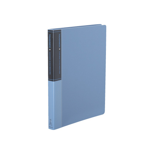 クリヤーブック　タフネス　ミドルリングＡ４　青画像