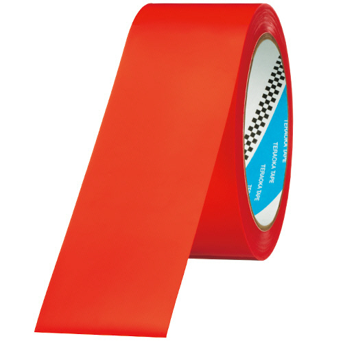 ﾗｲﾝﾃｰﾌﾟ No.340G 50mm×20m 赤 1巻画像