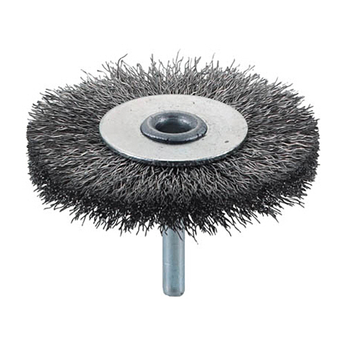 軸付ﾎｲｰﾙﾌﾞﾗｼ(軸径6mm)(ｽﾃﾝﾚｽ) 線径0.3mm 外径75mm 1個画像