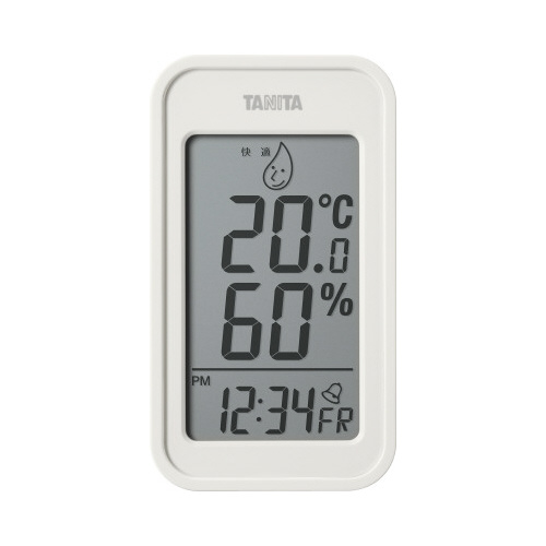 デジタル温湿度計　ＴＴ５８９　アイボリー画像
