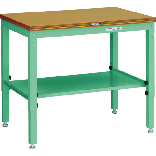 UTV型作業台 900×600×H600-810 ﾔﾝｸﾞｸﾞﾘｰﾝ 1台画像