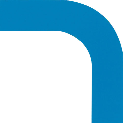 ｺｰﾅｰ用ｶﾞｰﾄﾞﾃｰﾌﾟ(25mm幅用) 青 屋内用 1ﾊﾟｯｸ(10枚)画像