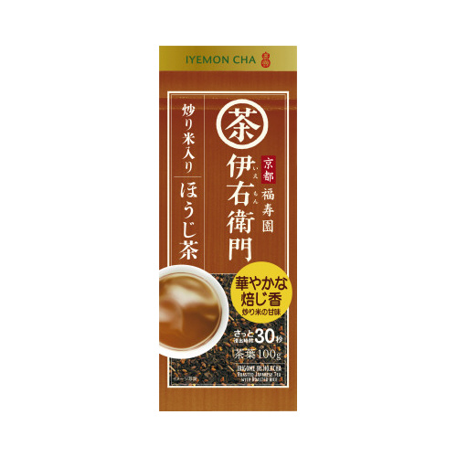 伊右衛門　炒り米入りほうじ茶　１００ｇ画像