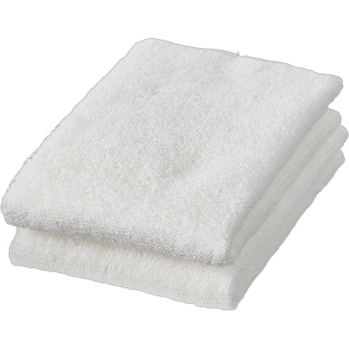 抗ｳｲﾙｽ加工おしぼり ﾎﾜｲﾄ 1ﾊﾟｯｸ(2枚)画像