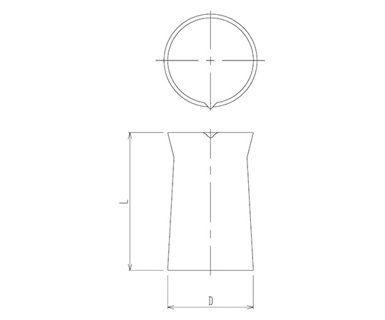 石英コニカルビーカー　50mL画像