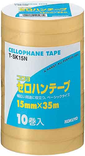 セロハンテープ工業用　１５ｍｍ×３５ｍ　１０巻入画像