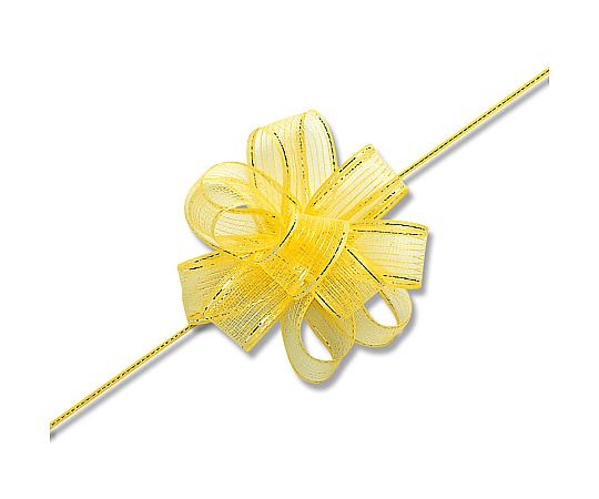 HEIKO ワンタッチフラワーリボン 24mm幅×20m巻 黄色画像