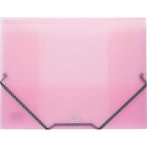 ﾌﾗｯﾄﾎﾙﾀﾞｰ A4 50枚収容 背幅5-32mm ﾋﾟﾝｸ 1冊