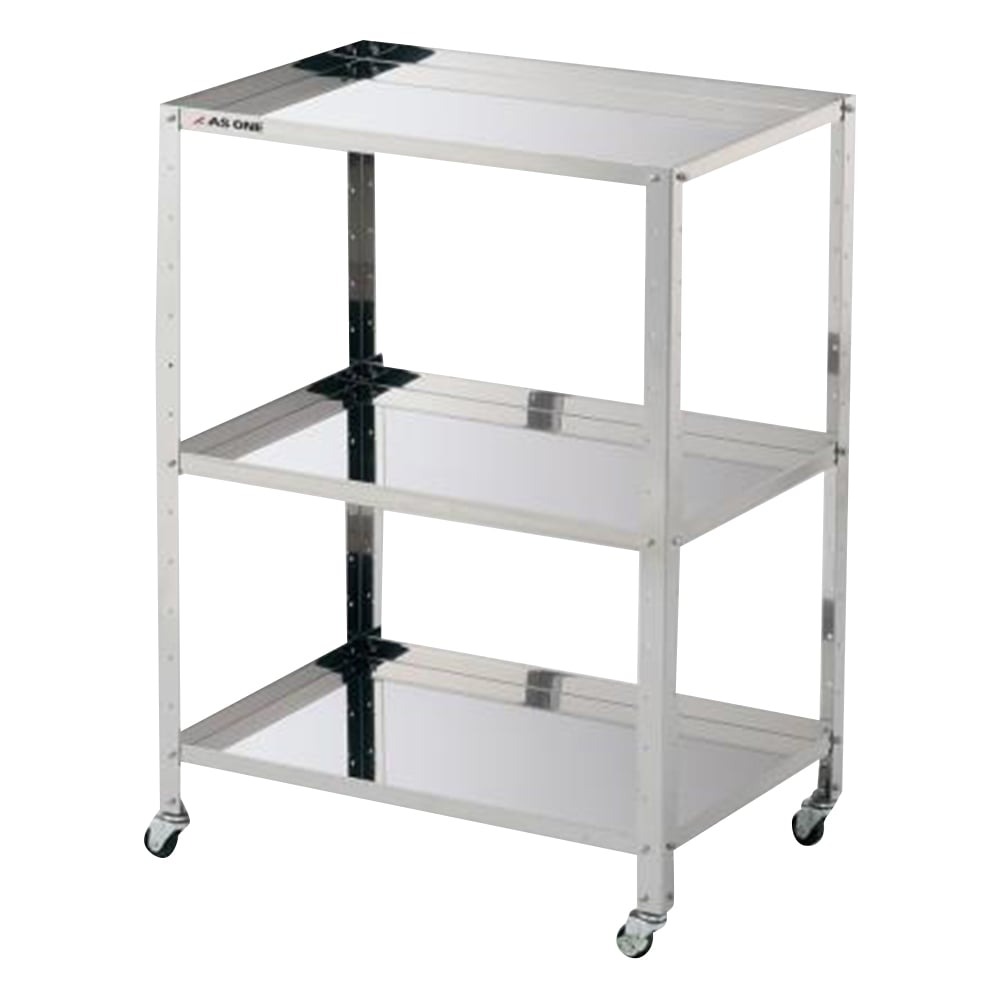 枠付きステンレスワゴン ラージ 3段 組立済 610×410×809mm