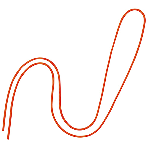 丸紐 蛍光ｶﾗｰ 橙 1ﾊﾟｯｸ(100本)画像