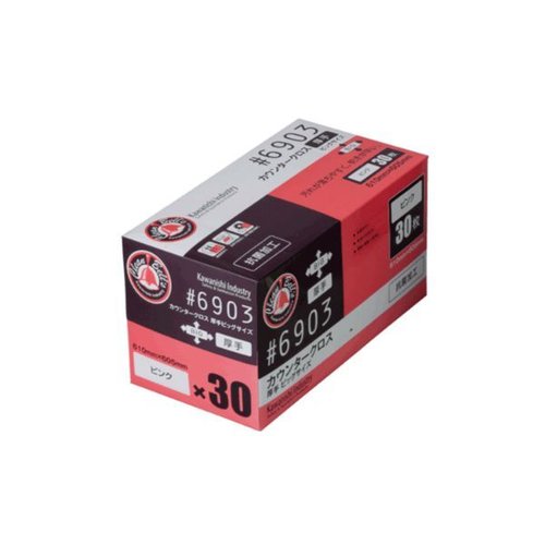 6903 カウンタークロス厚手 ビッグサイズ ピンク 30枚入 川西工業