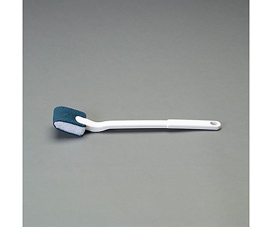420mm トイレブラシ(セリウム配合/ケース付) 白いブラシがケースに収まっている様子