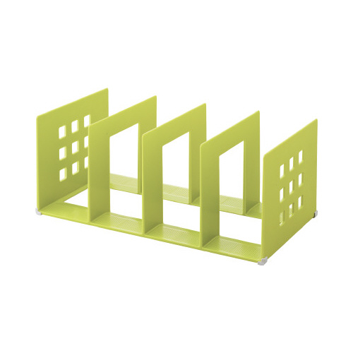 仕切りラック　２Ｌ　３９０幅　黄緑画像