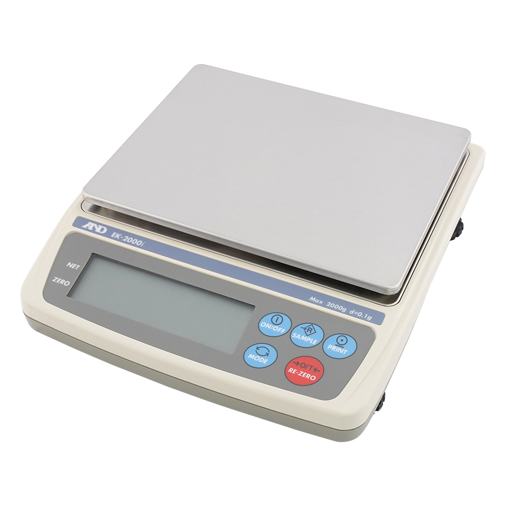 コンパクト電子天びん EK-iシリーズ ひょう量:2000g 最小表示:0.1g画像