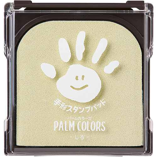 手形ｽﾀﾝﾌﾟﾊﾟｯﾄﾞ ﾊﾟｰﾑｶﾗｰｽﾞ しろ2 1個画像