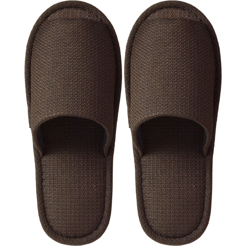 外縫いｽﾘｯﾊﾟ ﾗﾄﾞｸﾘﾌ M ﾌﾞﾗｳﾝ 1足