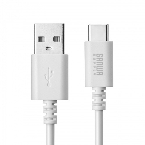 USB2.0 TypeC-Aｹｰﾌﾞﾙ 0.5m ﾎﾜｲﾄ(RoHS指令10準拠) 1本