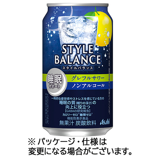 ｱｻﾋｽﾀｲﾙﾊﾞﾗﾝｽ 睡眠ｻﾎﾟｰﾄｸﾞﾚﾌﾙｻﾜｰﾉﾝｱﾙｺｰﾙ 350mL 缶 1ｹｰｽ(24本)