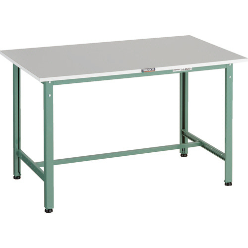 RAE2型作業台 天板 1200×900×H740mm 脚部:ｸﾞﾘｰﾝ 1台画像