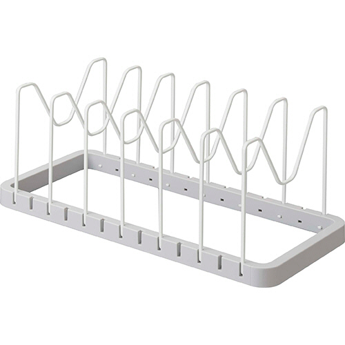 ｼﾝｸ下 伸縮鍋蓋&ﾌﾗｲﾊﾟﾝｽﾀﾝﾄﾞ ﾌﾟﾚｰﾄ ﾎﾜｲﾄ 1個