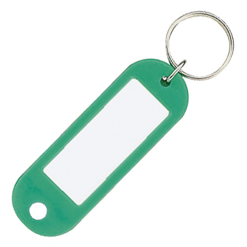 ｷｰﾎﾙﾀﾞｰ型名札 片面表示用 緑 1ｾｯﾄ(50個)画像