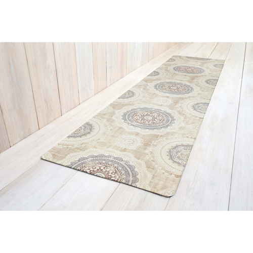 キッチンマット　240cm　拭ける　PVCキッチンマット　45×240cm　レース 鮮やかなレース模様の表面が見える状態