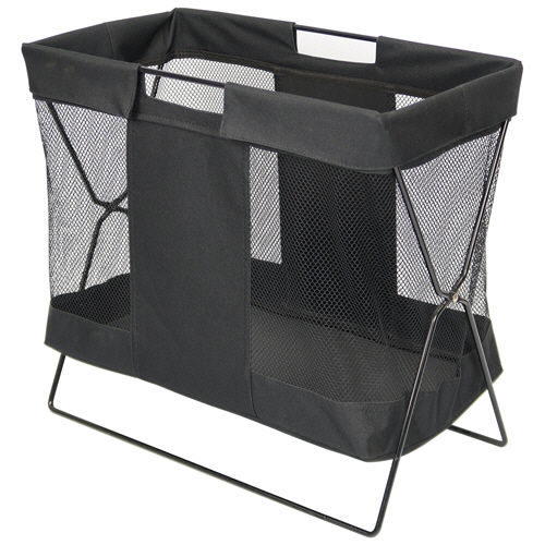 ﾒｯｼｭﾊﾞｽｹｯﾄ 大 ﾌﾞﾗｯｸ 1個