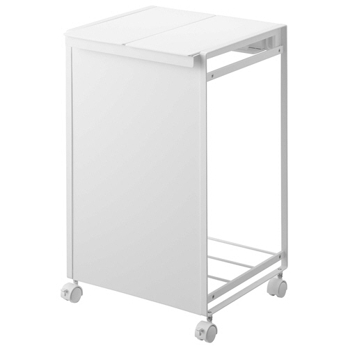 蓋付き目隠し分別ﾀﾞｽﾄﾜｺﾞﾝ ﾀﾜｰ 2分別 ﾎﾜｲﾄ 1台画像