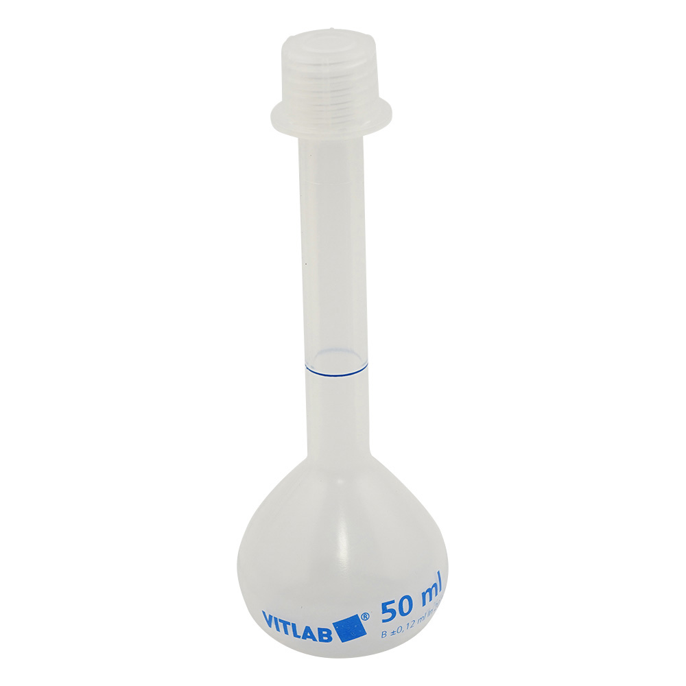 スクリューキャップ付きPPメスフラスコ 50mL画像