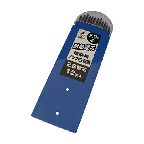 ﾉｯｸ式鉛筆替え芯 2B 1ﾊﾟｯｸ(12本)画像