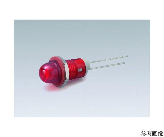 LEDブラケット(ドーム型、取付孔：φ8.3mm、赤)画像
