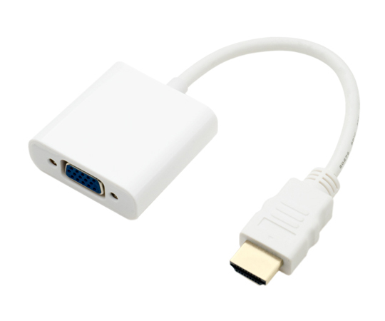 FullHD対応　HDMI　-　D-sub　変換アダプタ　ホワイト