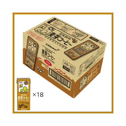 豆乳飲料　麦芽コーヒー　１８本画像