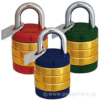 丸型3段符号錠画像