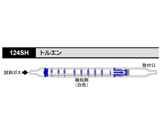 ガス検知管 トルエン 1箱（10本入）画像