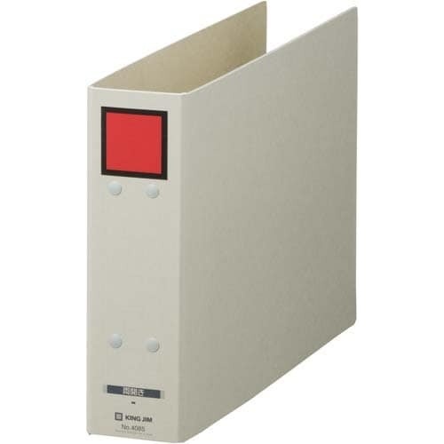 保存Ｆ　ドッチ（両開き）Ａ４横背幅６５ｍｍ赤１０冊画像